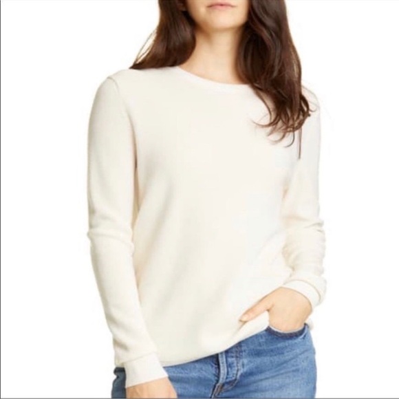 Jenni Kayne Cream Crew Neck Sweater Sz XS - Picture 1 of 6
